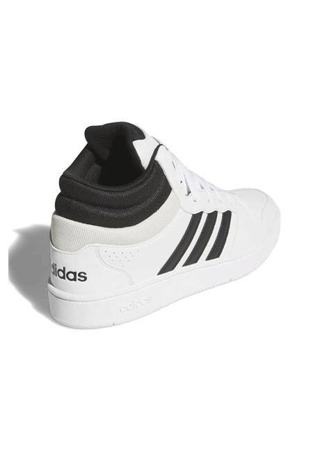 Scarpe Adidas Hoops Mid Classic Bianco Nero Uomo ADIDAS CORE | Sneakers | KI1032-